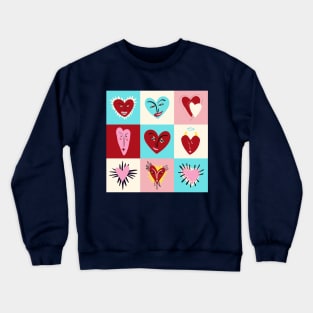 Heart designs Crewneck Sweatshirt